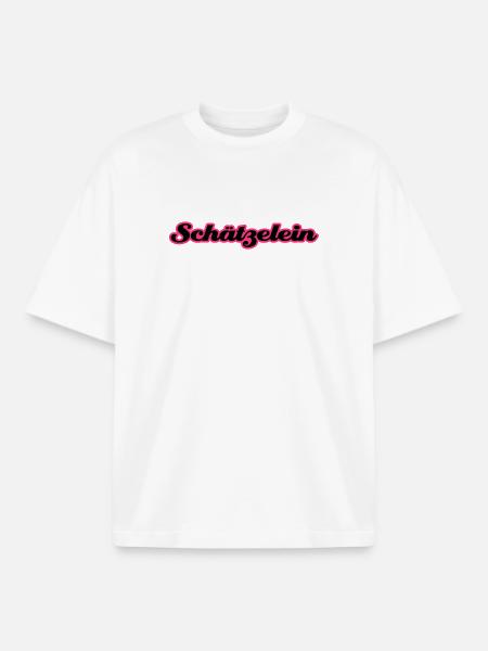 Schätzelein | Schatz | Schätzchen - Boxy Heavyweight Unisex Organic T-Shirt by Stanley/Stella - white