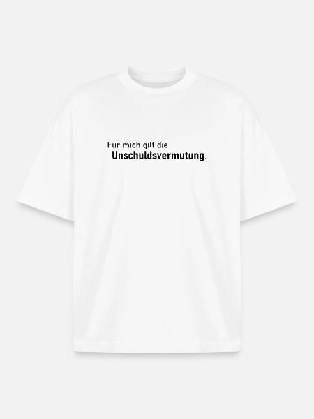 Presumption of innocence - Boxy Heavyweight Unisex Organic T-Shirt by Stanley/Stella - white