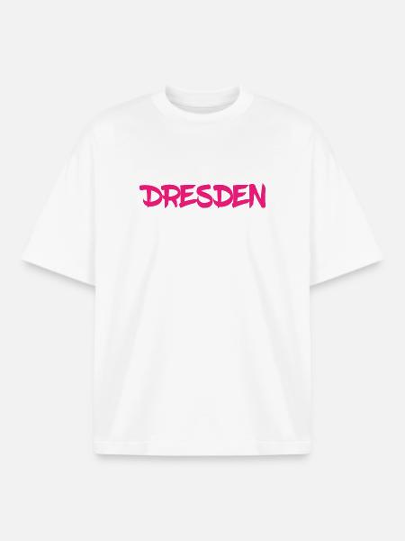 Dresden - Sachsen - Frauenkirche - Zwinger - Elbe - Boxy Heavyweight Unisex Organic T-Shirt von Stanley/Stella - Weiß