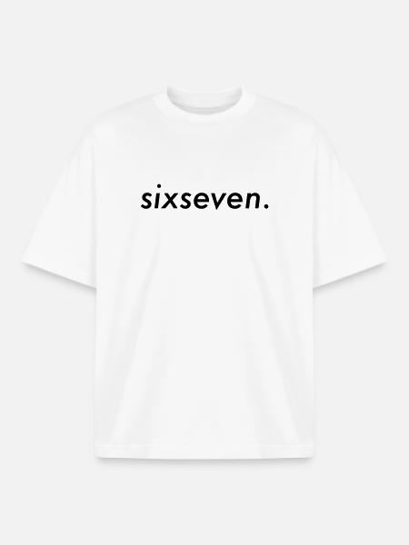 Six-seven - Boxy Heavyweight Unisex Organic T-Shirt von Stanley/Stella - Weiß