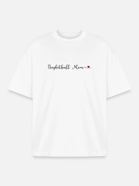 maman basketteuse - T-shirt unisexe boxy épais biologique Stanley/Stella - blanc