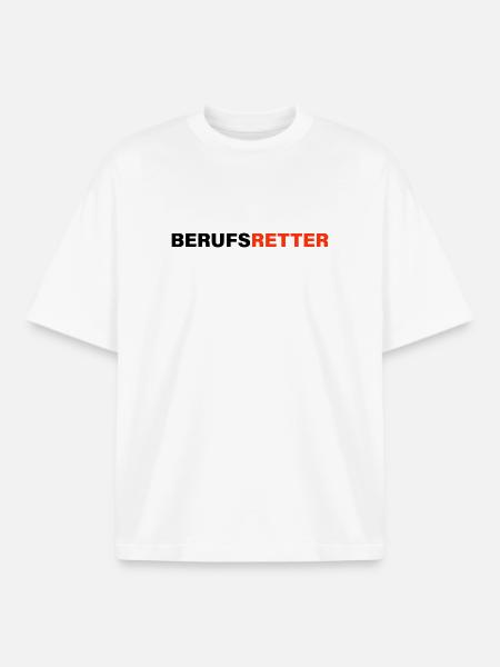 Professional rescuer - Boxy Heavyweight Unisex Organic T-Shirt by Stanley/Stella - white