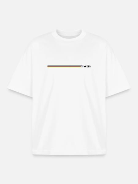 Team Germany - Boxy Heavyweight Unisex Organic T-Shirt by Stanley/Stella - white