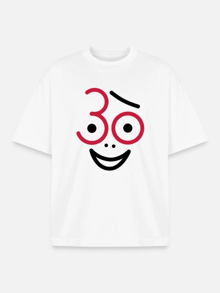 Juhu 30 years! - Boxy Heavyweight Unisex Organic T-Shirt by Stanley/Stella - white