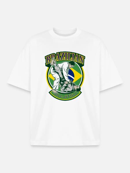 Brasilianische Jiu-Jitsu-Kampfkünste - Boxy Heavyweight Unisex Organic T-Shirt von Stanley/Stella - Weiß