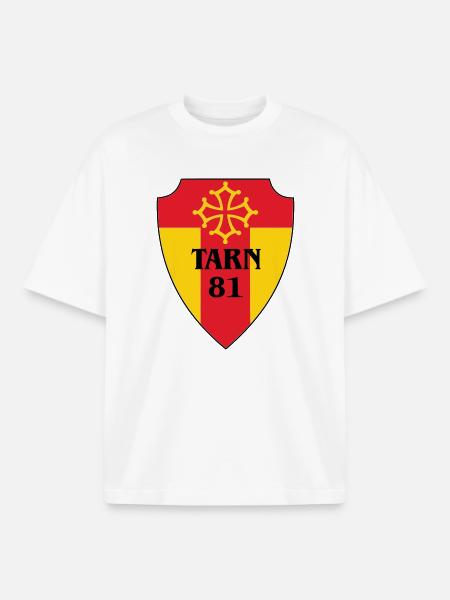 Tarn-Wappen 81 - Boxy Heavyweight Unisex Organic T-Shirt von Stanley/Stella - Weiß