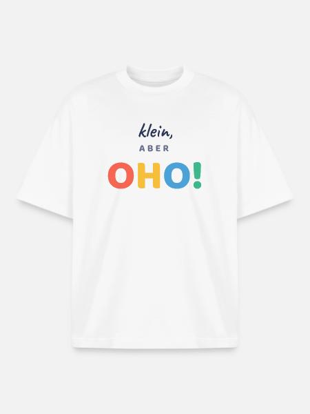 Klein, aber OHO! - Boxy Heavyweight Unisex Organic T-Shirt von Stanley/Stella - Weiß
