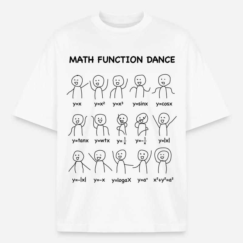 The 'Math Function Dance' (Nerd-Shirt) - Boxy Heavyweight Unisex Organic T-Shirt von Stanley/Stella - Weiß