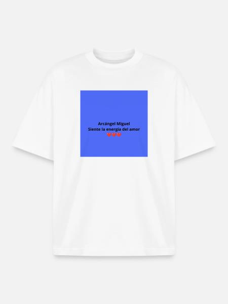 Archangel Michael: Energy of Love - Boxy Heavyweight Unisex Organic T-Shirt by Stanley/Stella - white