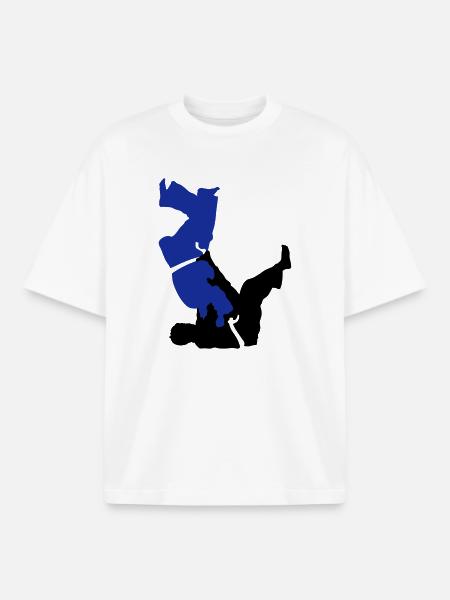 judo - T-shirt unisexe boxy épais biologique Stanley/Stella - blanc
