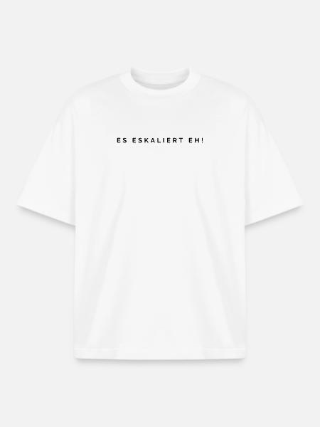 It's escalating anyway! - Boxy Heavyweight Unisex Organic T-Shirt by Stanley/Stella - white