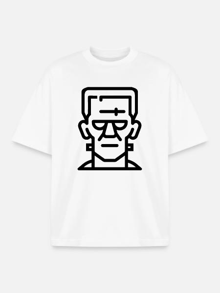 Halloween Monster - Boxy Heavyweight Unisex Organic T-Shirt by Stanley/Stella - white