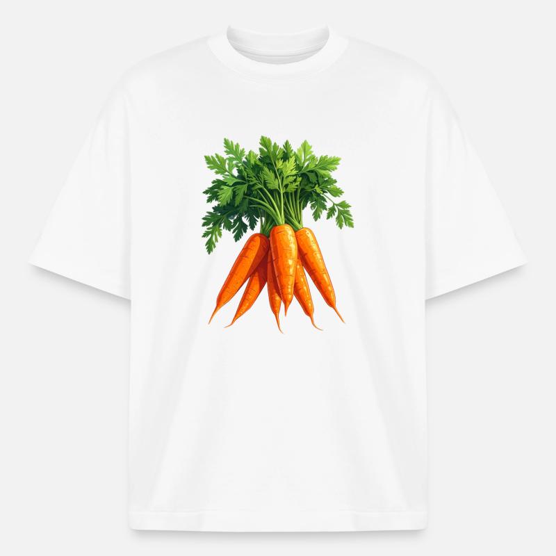 Gulerødder / Gulerødder - T-shirt unisex Stanley/Stella Heavyweight Boxy - hvid