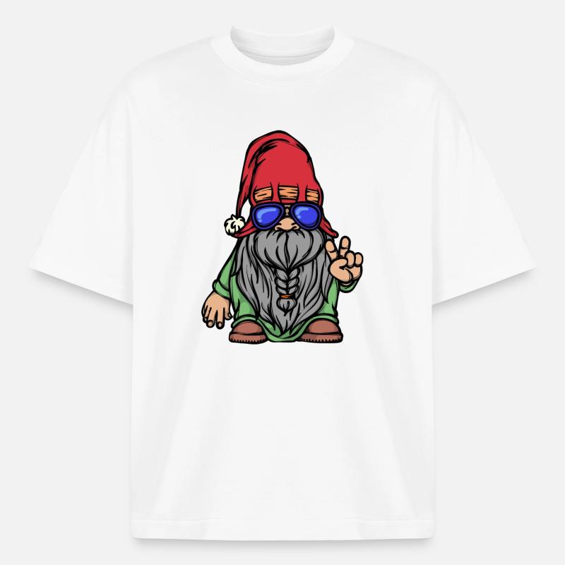 Bart Vollbart Gesichtsbehaarung Bartfrisur - Boxy Heavyweight Unisex Organic T-Shirt von Stanley/Stella - Weiß