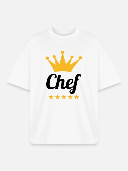Chef - Boxy Heavyweight Unisex Organic T-Shirt by Stanley/Stella - white