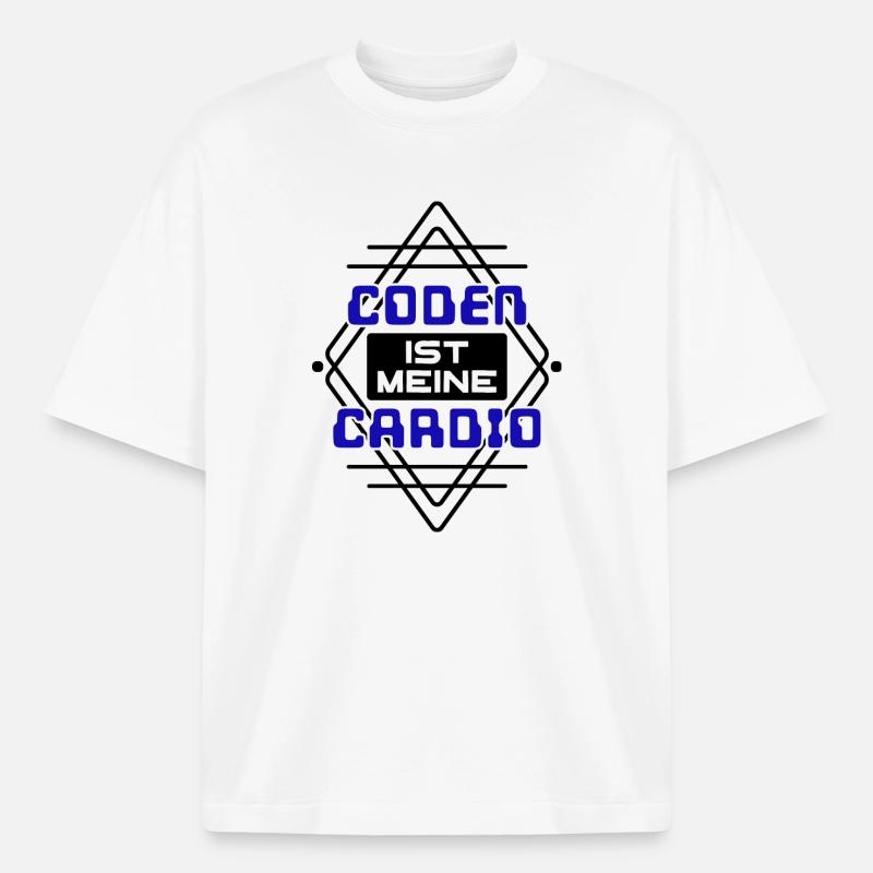 Softwareentwickler Developer Cooler Spruch Coden - Heavyweight Unisex Boxy T-Shirt von stanley/stella	 - Weiß