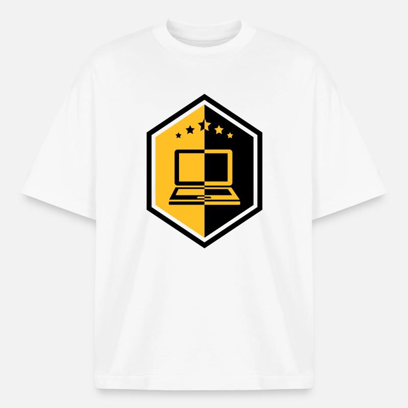 Computing / Informatik / Informatique - Boxy Heavyweight Unisex Organic T-Shirt by Stanley/Stella - white