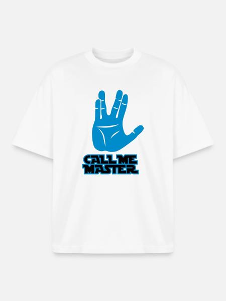 Call me Master - Boxy Heavyweight Unisex Organic T-Shirt von Stanley/Stella - Weiß