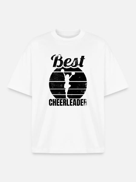 Beste Cheerleaderin aller Zeiten - Boxy Heavyweight Unisex Organic T-Shirt von Stanley/Stella - Weiß