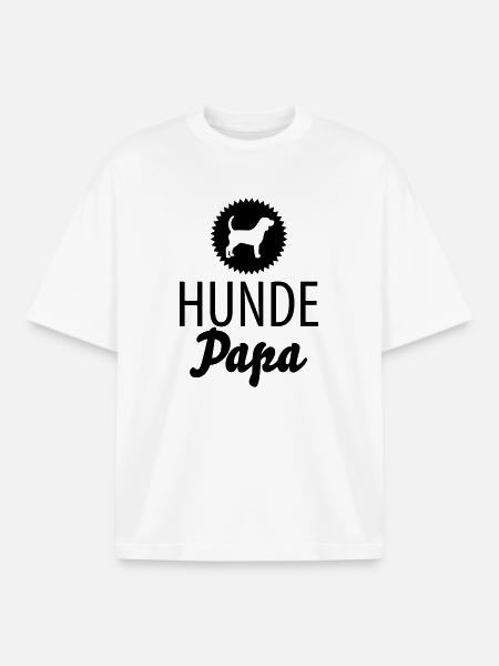 Dog Dad - Boxy Heavyweight Unisex Organic T-Shirt by Stanley/Stella - white