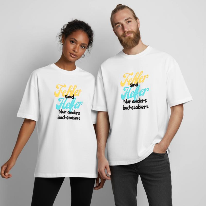 Error Helper Gradient Script Heavyweight Boxy Unisex T-Shirt by Stanley/Stella