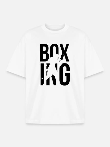 boxe - T-shirt unisexe boxy épais biologique Stanley/Stella - blanc
