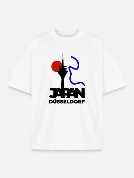 Japan goes Dusseldorf - Boxy Heavyweight Unisex Organic T-Shirt by Stanley/Stella - white