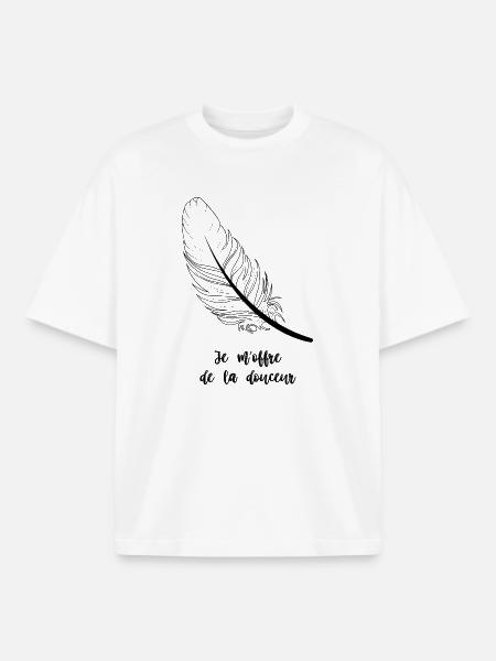 Ich gönne mir Sanftheit - Boxy Heavyweight Unisex Organic T-Shirt von Stanley/Stella - Weiß