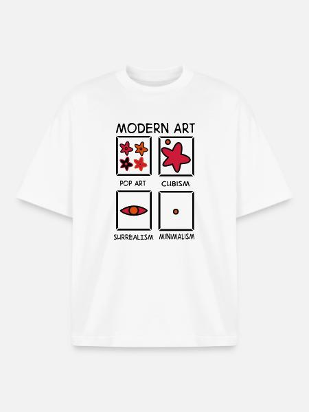 2541614 122757476 Kunst - Boxy Heavyweight Unisex Organic T-Shirt von Stanley/Stella - Weiß