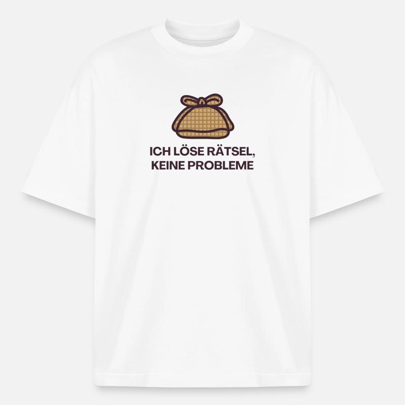 I solve puzzles, no problems - Boxy Heavyweight Unisex Organic T-Shirt by Stanley/Stella - white