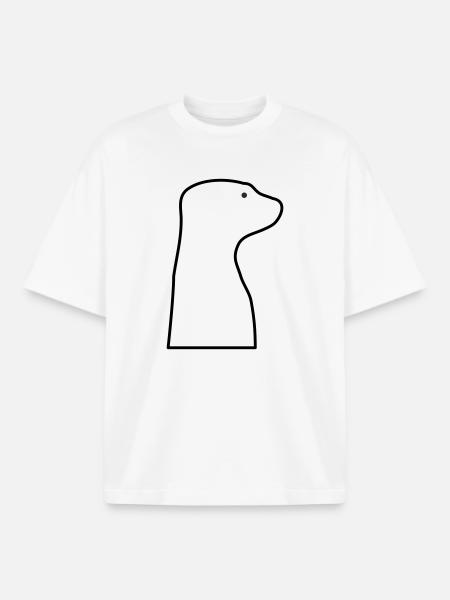 Suricate - T-shirt unisexe boxy épais biologique Stanley/Stella - blanc