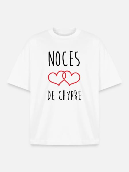 Wedding of Cyprus 6 Years Wedding - Boxy Heavyweight Unisex Organic T-Shirt by Stanley/Stella - white