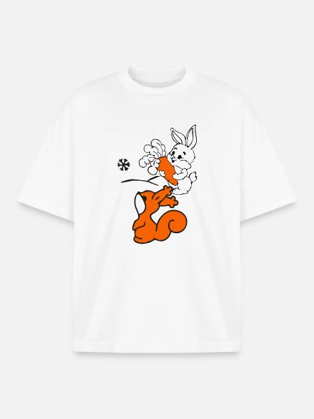 Winter - Boxy Heavyweight Unisex Organic T-Shirt von Stanley/Stella - Weiß