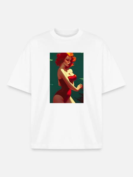 Pin up 1 - Boxy Heavyweight Unisex Organic T-Shirt by Stanley/Stella - white