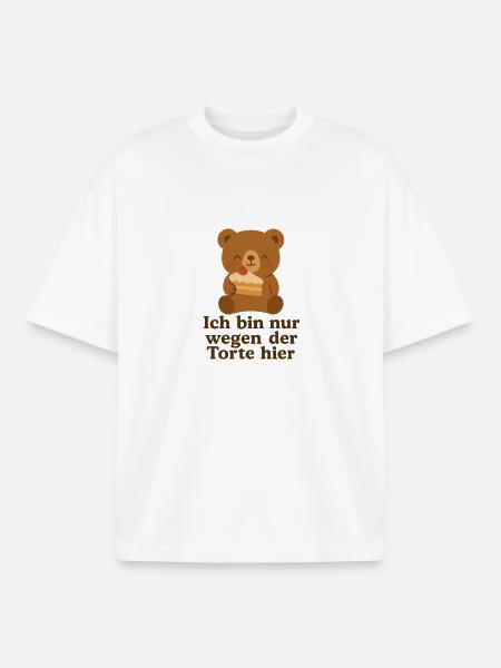 Fuer die Torte - Boxy Heavyweight Unisex Organic T-Shirt von Stanley/Stella - Weiß