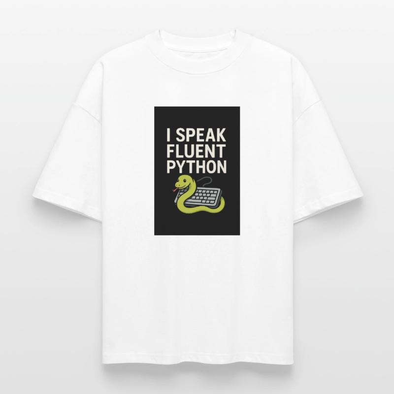 Python Coding Snake Heavyweight Boxy Unisex T-Shirt by Stanley/Stella