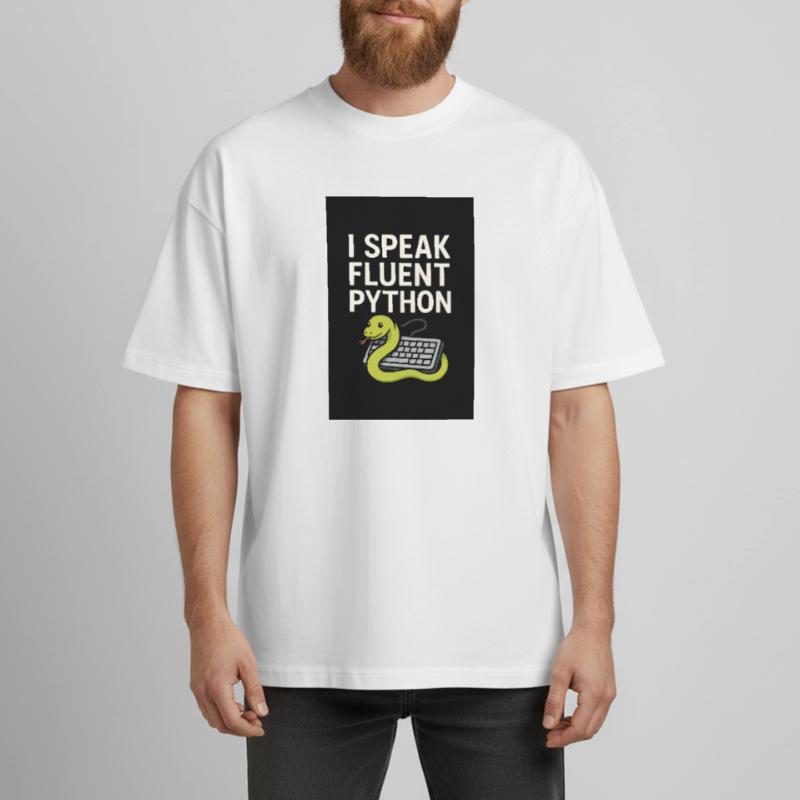 Python Coding Snake Heavyweight Boxy Unisex T-Shirt by Stanley/Stella