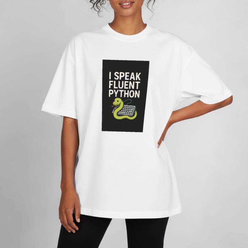 Python-Codierungsschlange Boxy Heavyweight Unisex Organic T-Shirt von Stanley/Stella