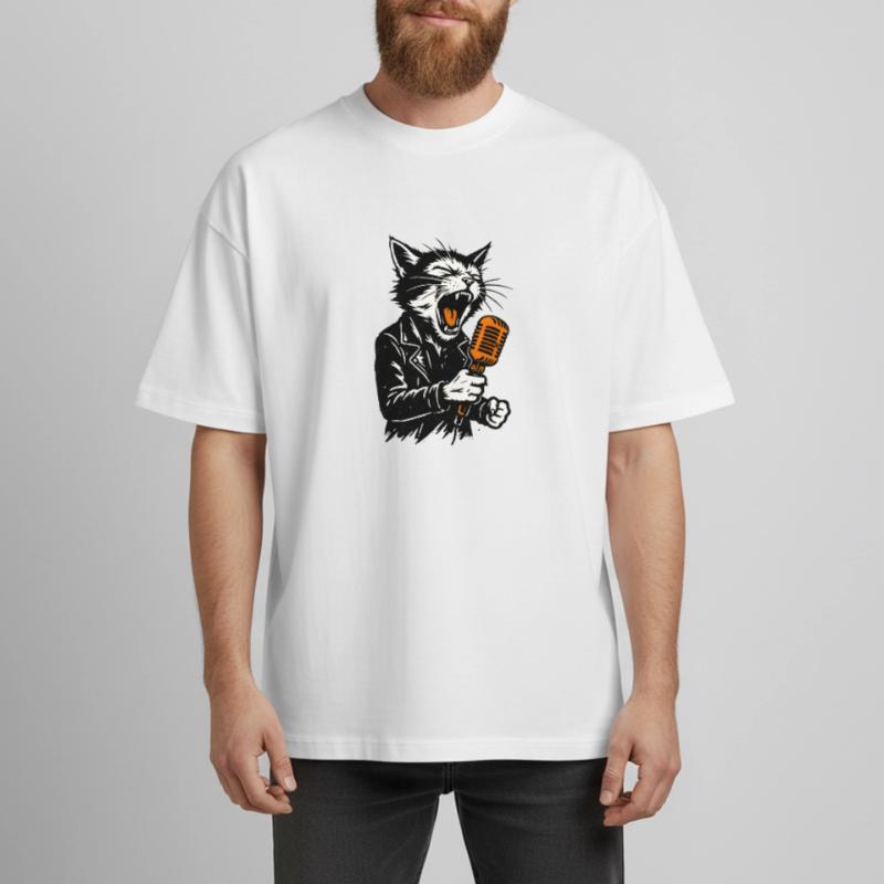 Mécanisme à bascule avec micro T-shirt unisexe boxy épais biologique Stanley/Stella