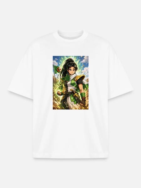 DZ Manga – Kvinder - Stanley/Stella unisex boxy heavyweight T-shirt økologisk - hvid