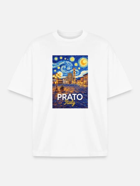 Prato, Italy. - Boxy Heavyweight Unisex Organic T-Shirt by Stanley/Stella - white