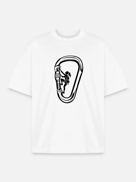 Filles grimpantes Grimpantes - T-shirt unisexe boxy épais biologique Stanley/Stella - blanc