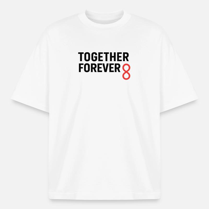 Conception de la connexion Unity Infinity - T-shirt unisexe épais coupe boxy Stanley/Stella - blanc