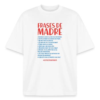 Frases de madre - Camiseta unisex boxy orgánica de Stanley/Stella - blanco - delante - AI Model Male 185 light (185cm) & AI Model Female 172 dark (172cm)