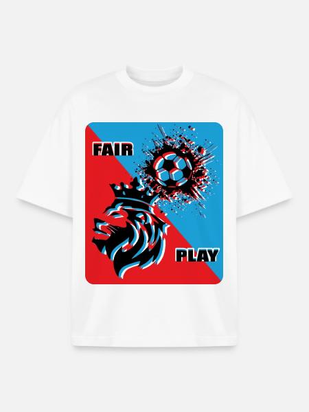 Fußball Fan - Boxy Heavyweight Unisex Organic T-Shirt von Stanley/Stella - Weiß
