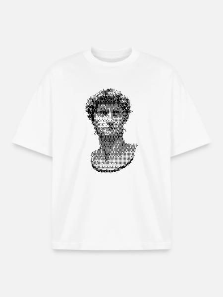 Michelangelo David sculpture design - Boxy Heavyweight Unisex Organic T-Shirt by Stanley/Stella - white