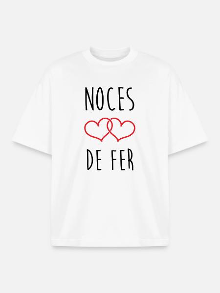Eiserne Hochzeit: 41 Jahre Ehe - Boxy Heavyweight Unisex Organic T-Shirt von Stanley/Stella - Weiß