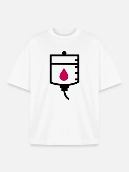 Doctor therapy treatment drip - Boxy Heavyweight Unisex Organic T-Shirt by Stanley/Stella - white