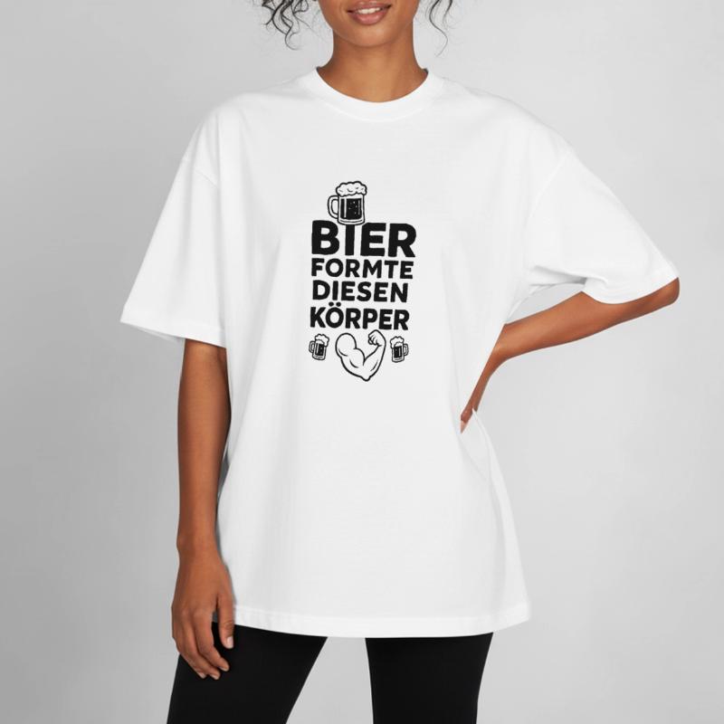 Bier formte diesen Körper Boxy Heavyweight Unisex Organic T-Shirt von Stanley/Stella