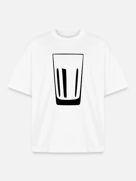 Glas Gastronomie Barkeeper Geschenk - Boxy Heavyweight Unisex Organic T-Shirt von Stanley/Stella - Weiß